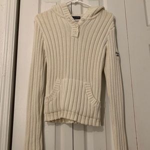 dkny white sweater hoodie